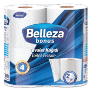 Belleza Bonus Tuvalet Kağıdı 2 Katlı 4'Lü