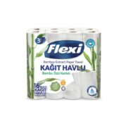 Flexi Bambu Özlü Kağıt Havlu 3 Katlı 16 Rulo