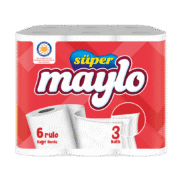 Süper Maylo Kağıt Havlu 3 Katlı 6 Rulo