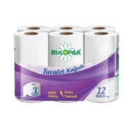 Rulopak Tuvalet Kağıdı 3 Katlı 12 Rulo