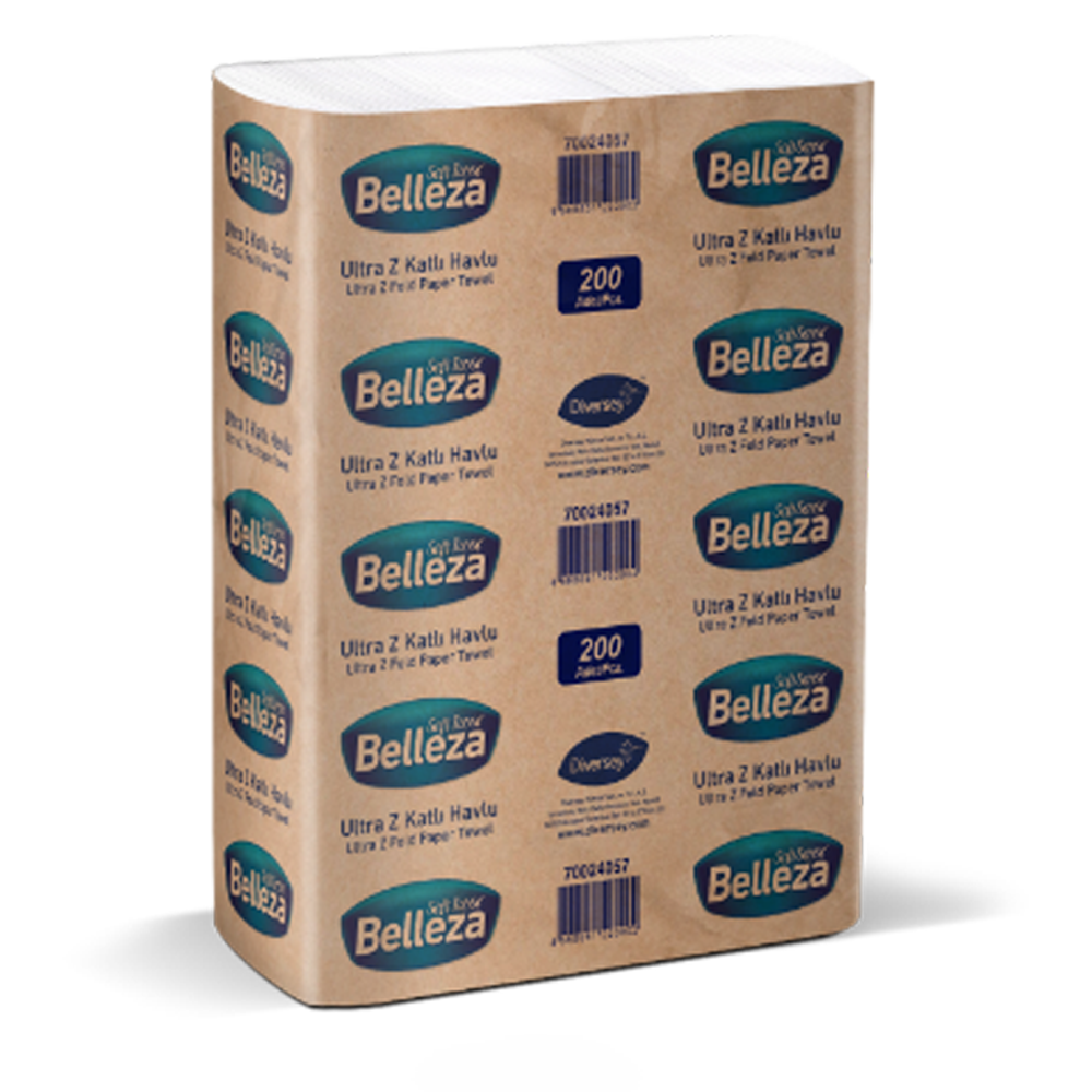 Belleza Ultra Z Katlı Havlu 200'Lü