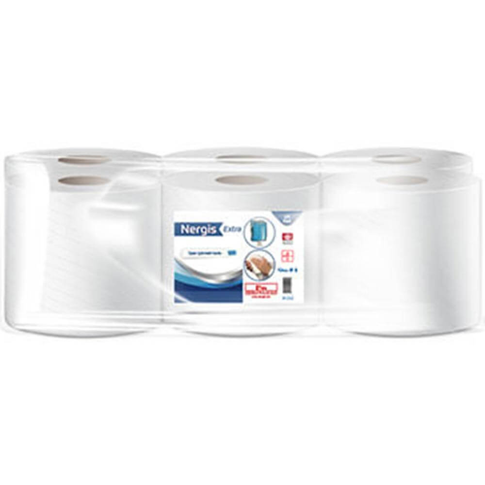 Nergis Extra İçten Çekmeli Kağıt Havlu 6'Lı Rulo 4.5 Kg