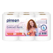 Pinson Comfort İçten Çekmeli Dispenser Kağıt Havlu 6'Lı Rulo 72 Metre