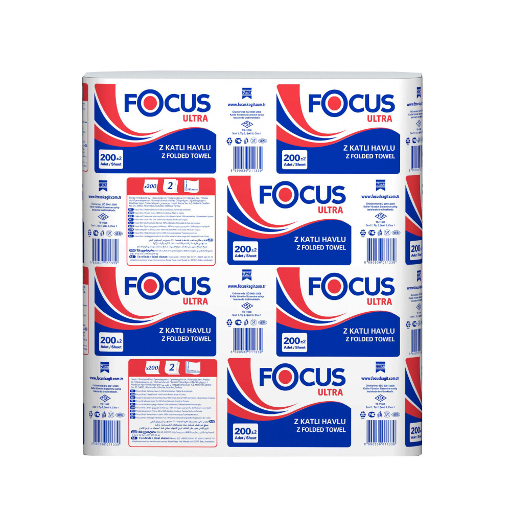 Focus Ultra Dispenser Kağıt Havlu 12'Li 200 Adet