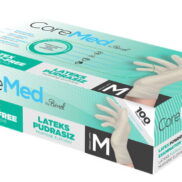CoreMed Lateks Muayene Eldiveni Pudrasız 100'Lü Medium